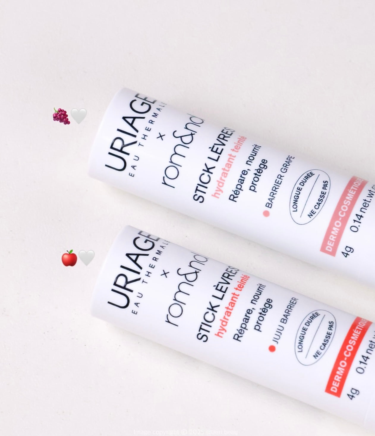 法國藥妝 × 韓系美妝 | Uriage × Romand 唇頰兩用彩色護唇膏💖