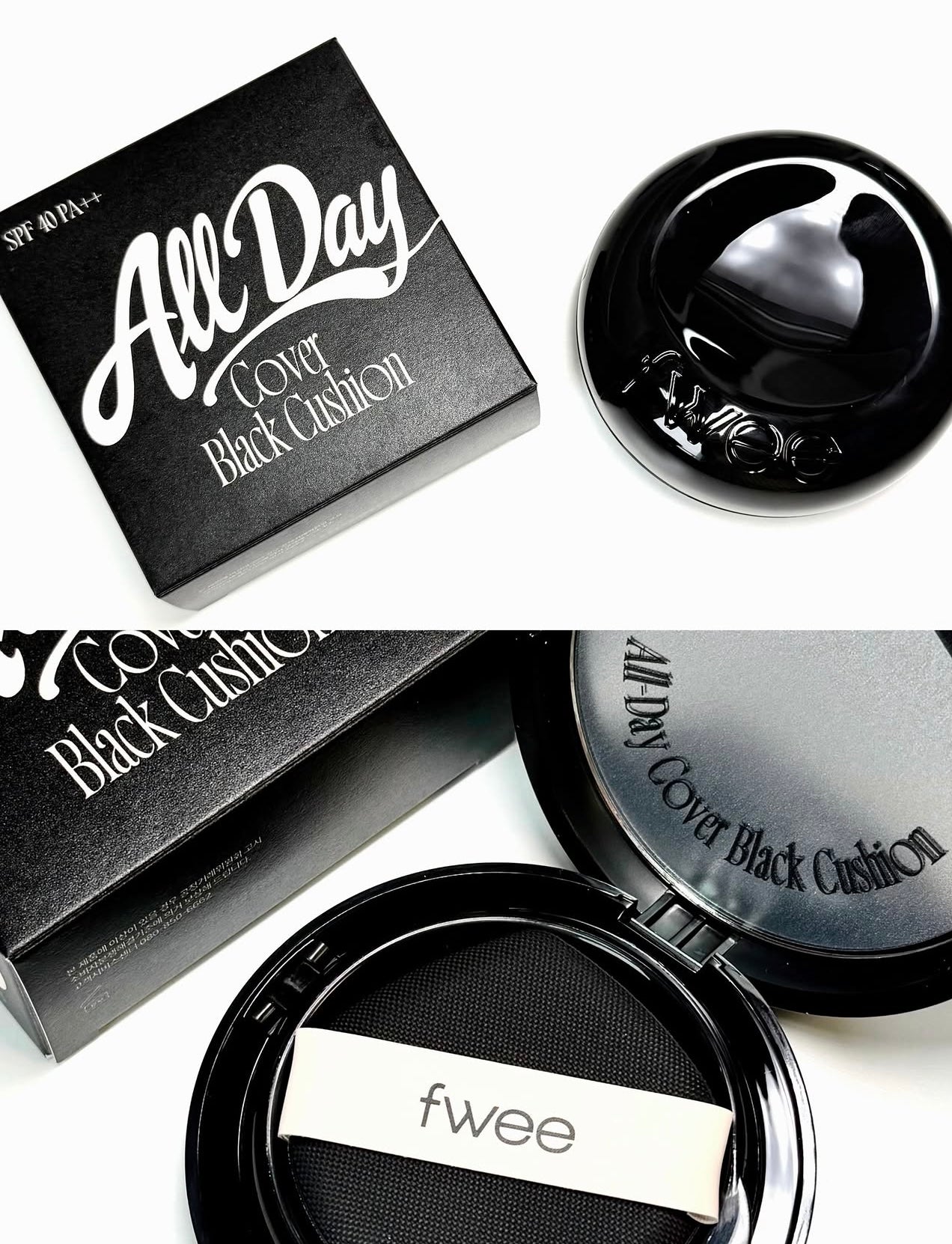 fwee X Minsco | 全日持久微米級遮瑕氣墊🖤All Day Cover Black Cushion