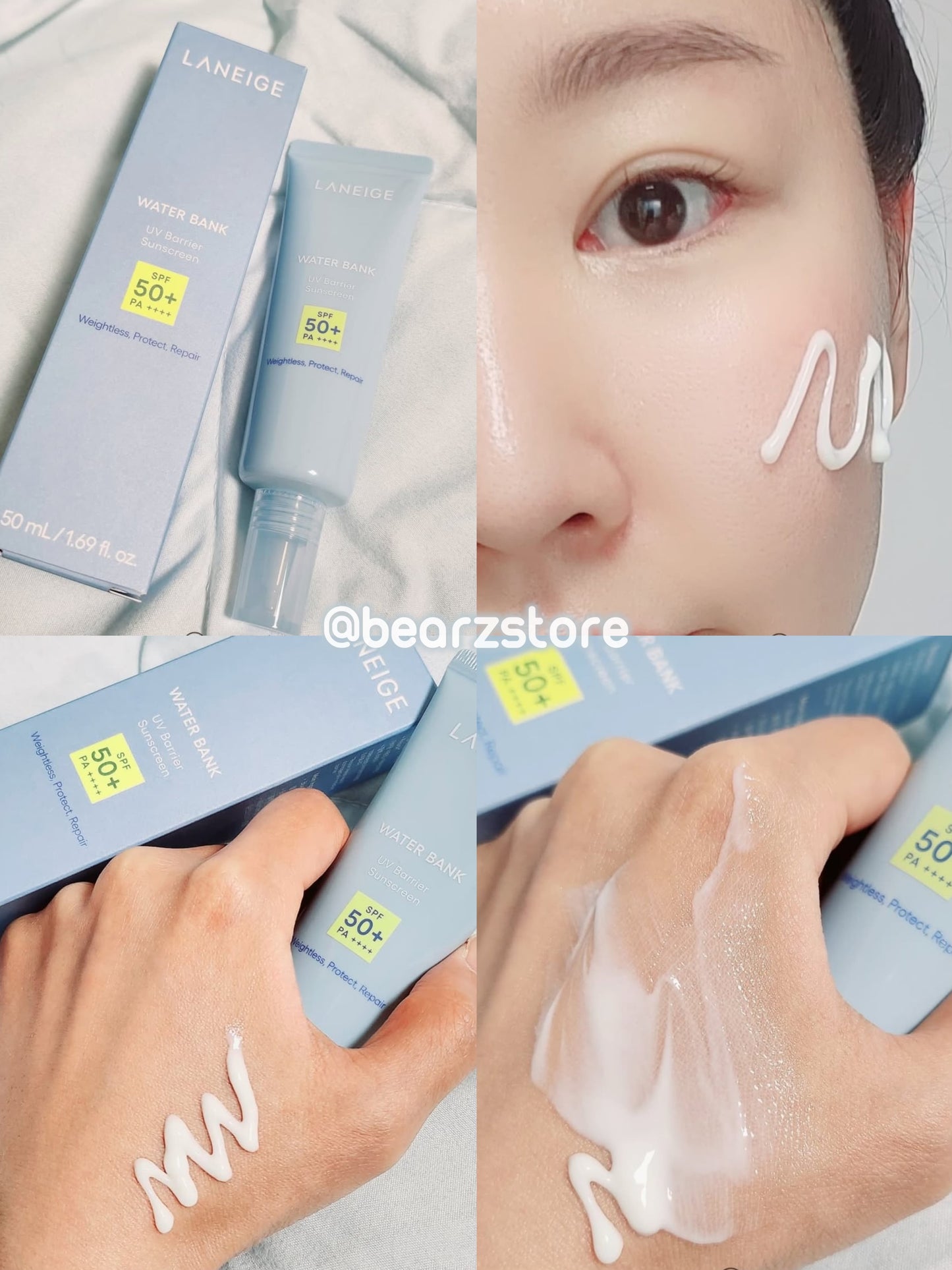 多送25ml✨ 全天守護👼🏻Laneige 爆水補濕防曬精華💦 Laneige Water Bank UV Barrier Sunscreen SPF50+ PA++++