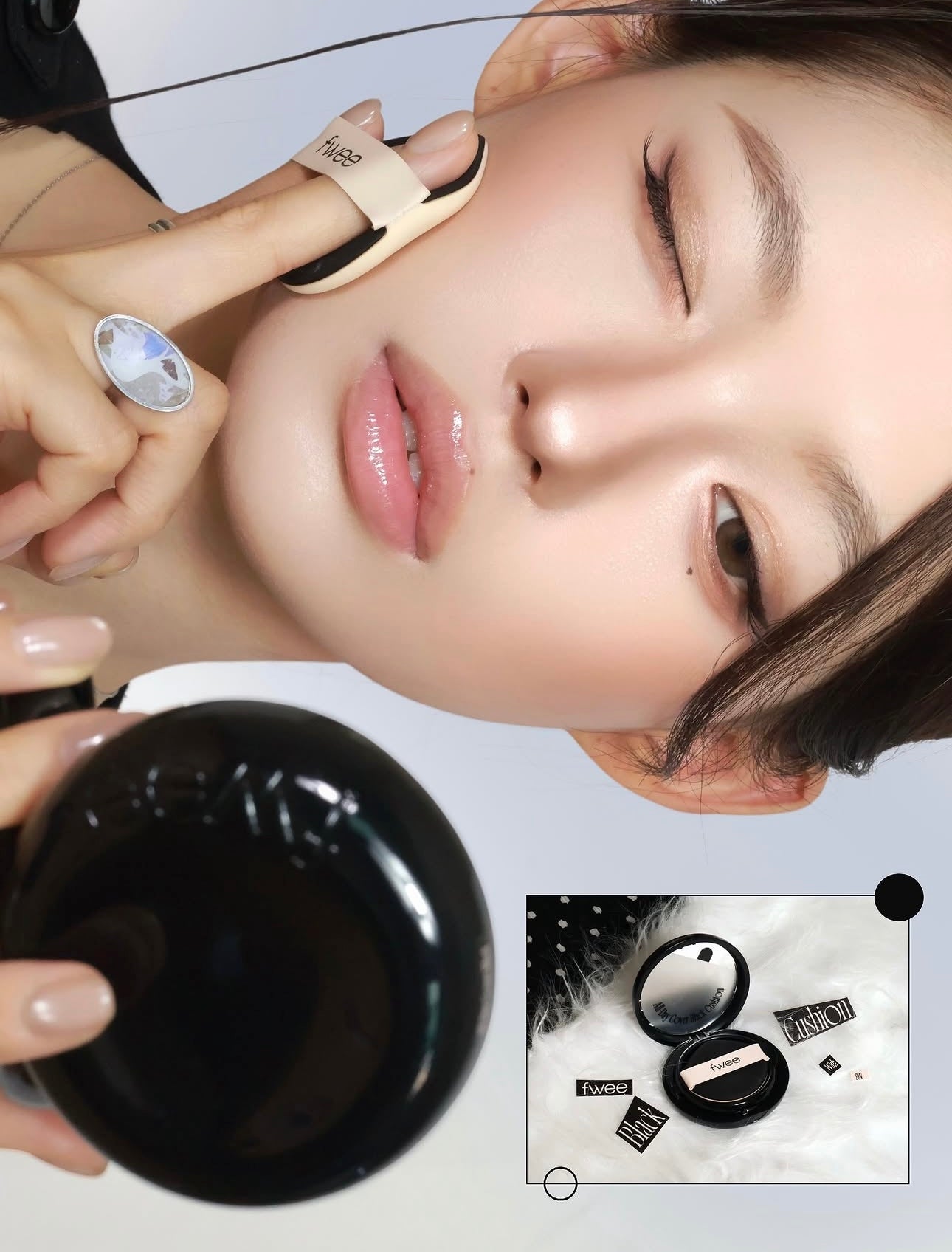 fwee X Minsco | 全日持久微米級遮瑕氣墊🖤All Day Cover Black Cushion