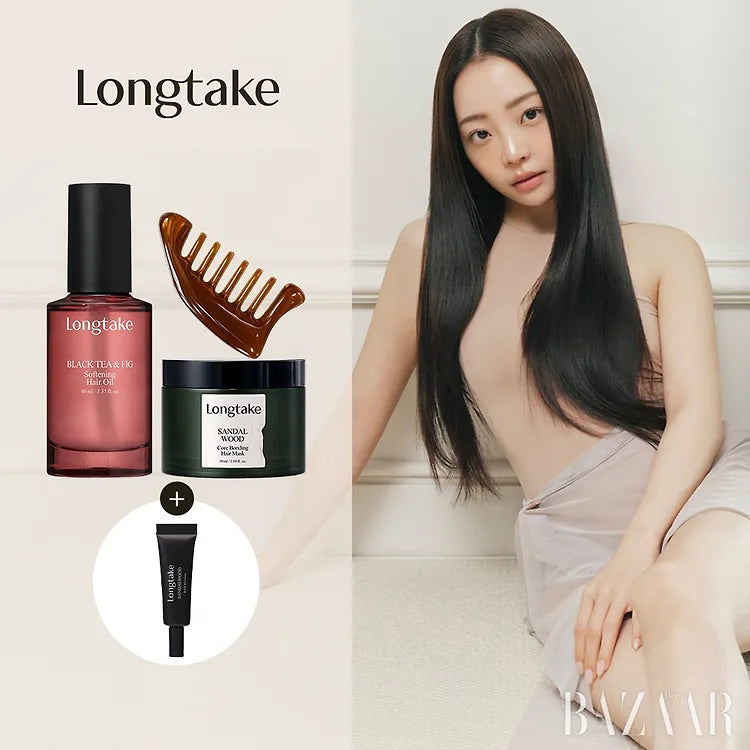 送頭皮筋胳梳+送髮膜+固體香水❤️‍🔥Longtake 木質檀香強化護髮油 Sandalwood Intensive Hair Oil 🪵