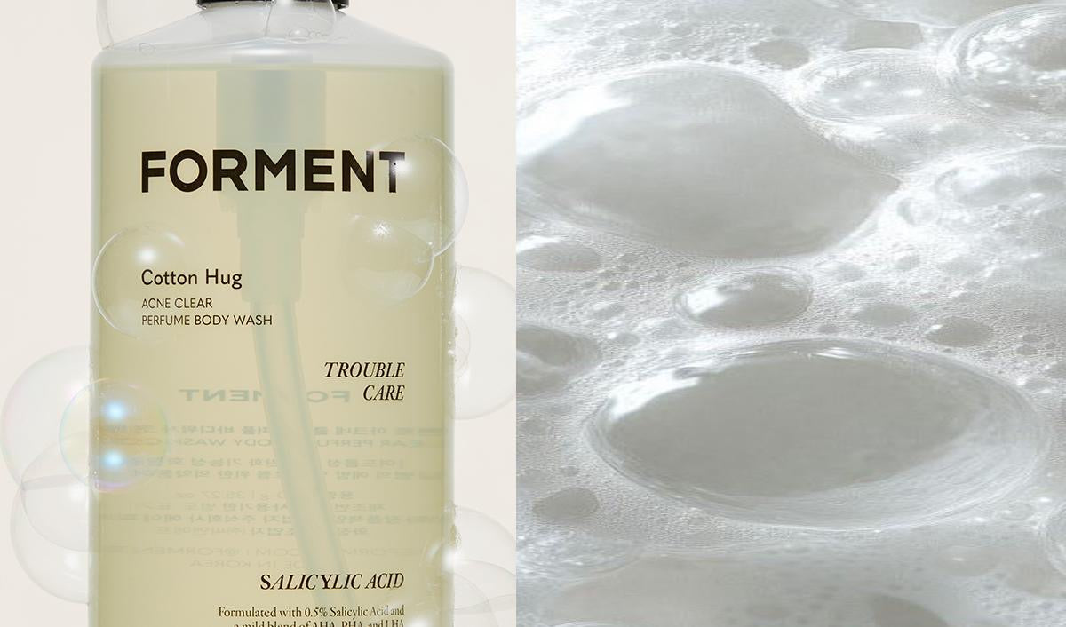 🧼FORMENT棉花擁抱去痘香氛沐浴露🫧FORMENT ACNE CLEAR PERFUME BODY WASH