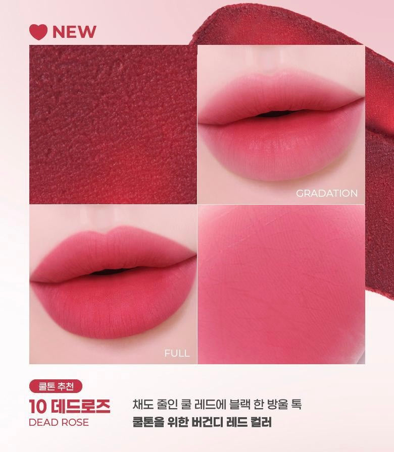 送唇線筆✨COLORGRAM NUDE BLUR TINT Red Bomb Collection霧面唇釉💥