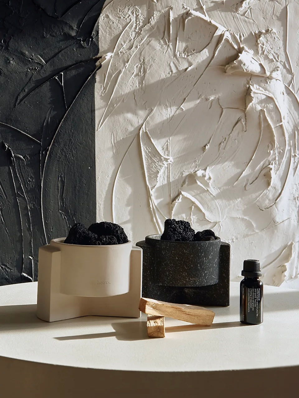 極具儀式感💫 推薦入手！HETRAS 空間療癒陶瓷石香薰套裝| 無火香薰 、自然香氣 、極簡生活✨| HETRAS Premium Ceramic Stone Diffuser Set