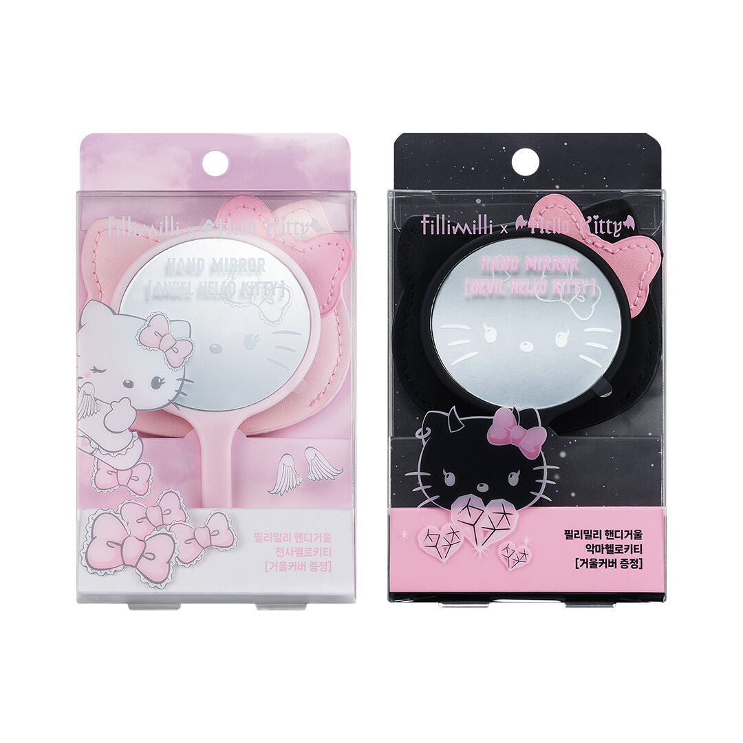 附鏡子套✨Fillimilli x Hello Kitty 惡魔與天使系列 手拎鏡👼🏻