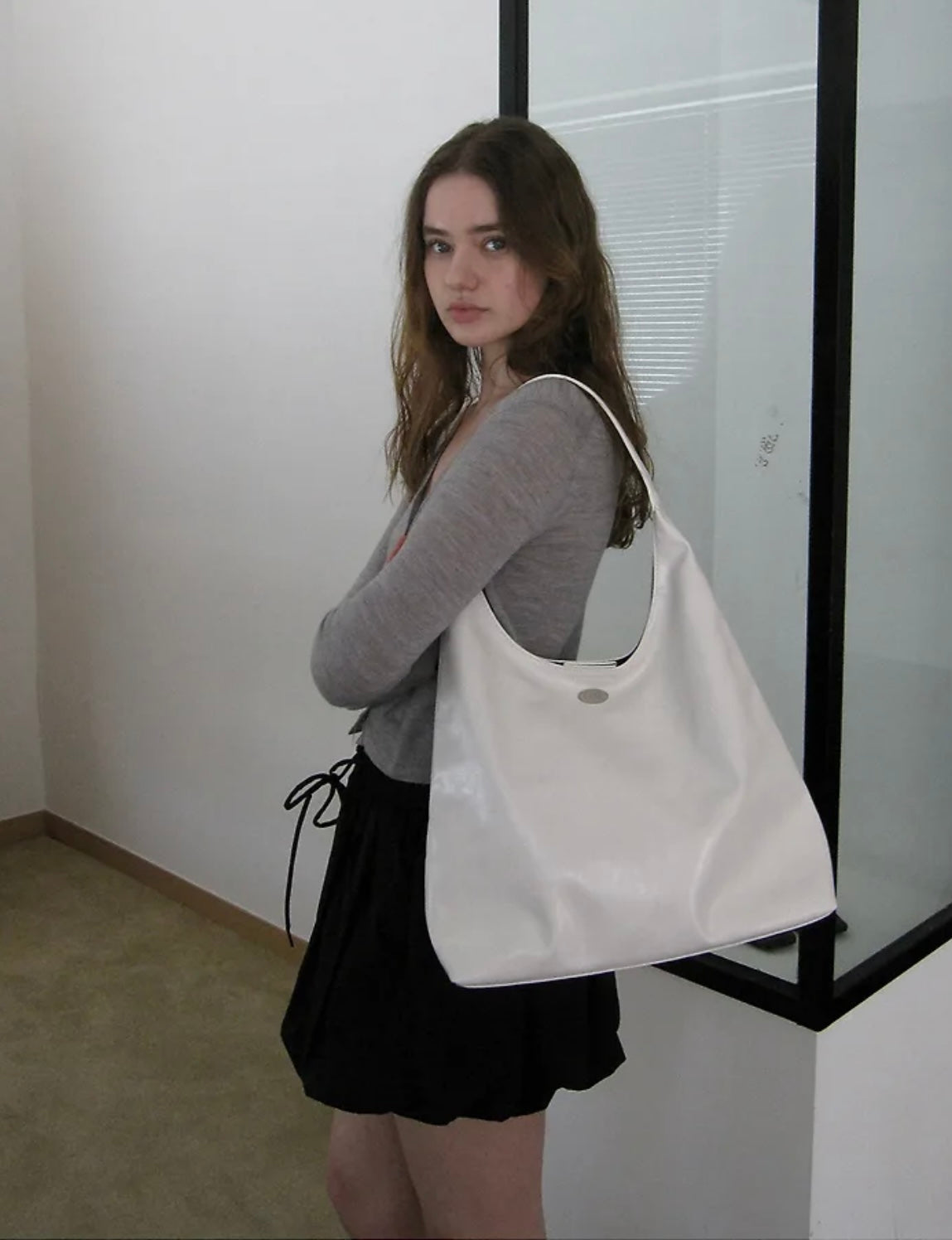 韓國小眾品牌🇰🇷Merci Suede Shoulder Bag 側孭袋👝
