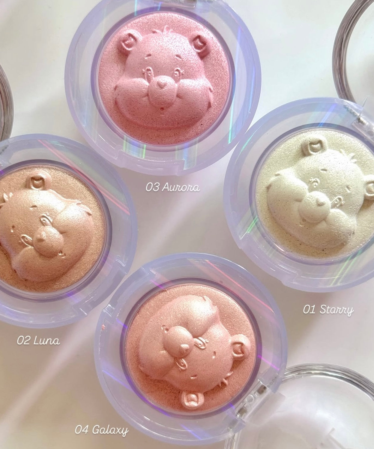 珍珠般隱隱發光TAG X Care Bear立體熊熊高光🐻