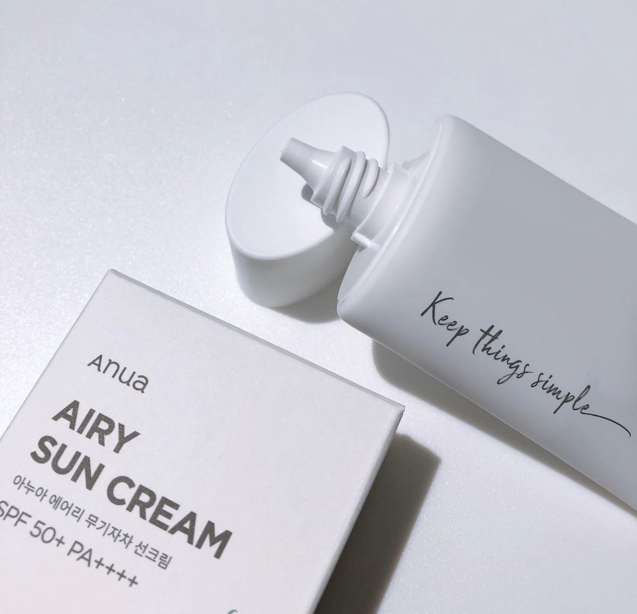 為敏感肌定制的安心防曬霜⛱️| ANUA 5-Zero Mild Suncream 藥草提亮零感物理防曬 SPF50+ PA++++