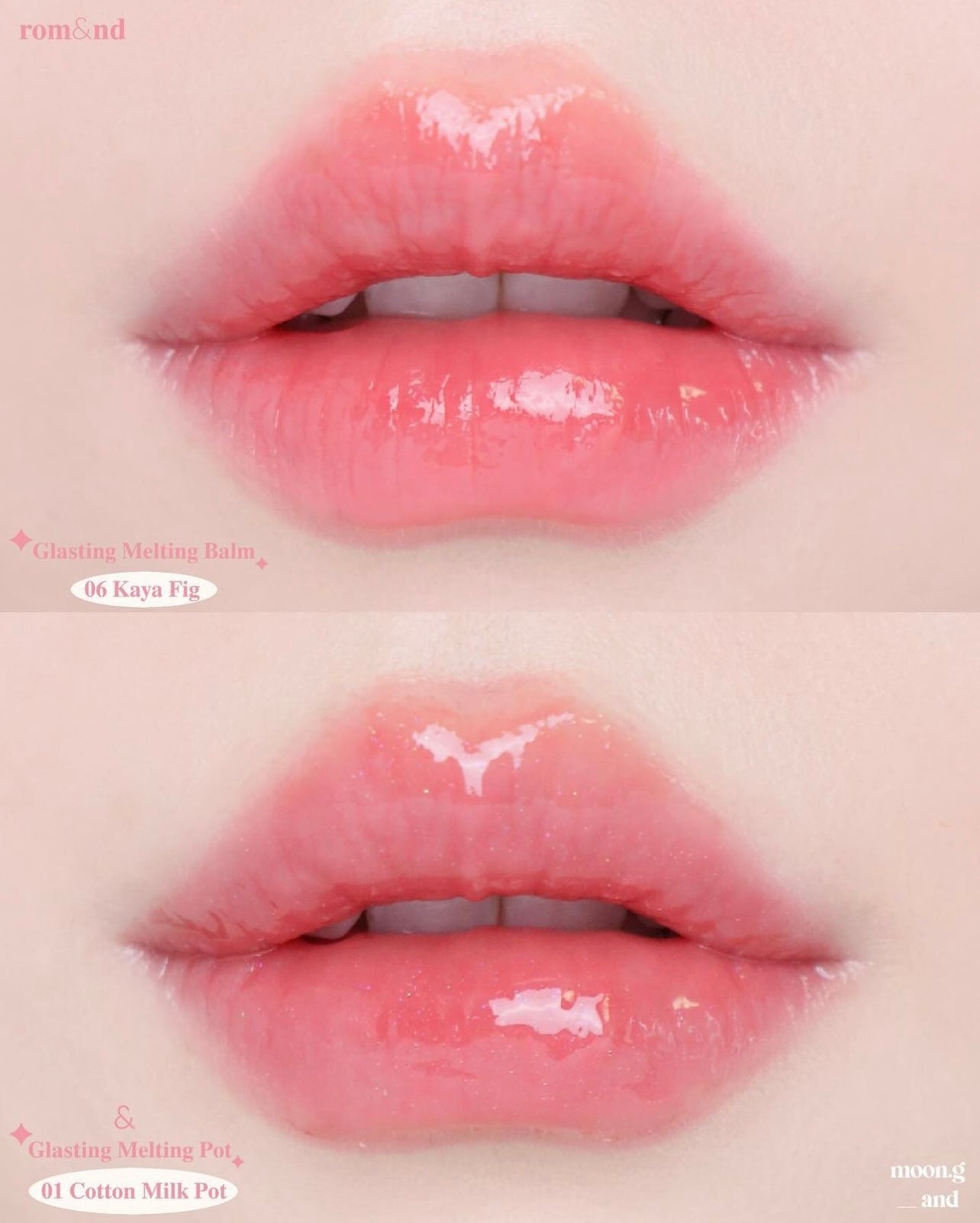 唇凍Glasting✨Romand水波亮澤果凍感有色潤唇膏💫
