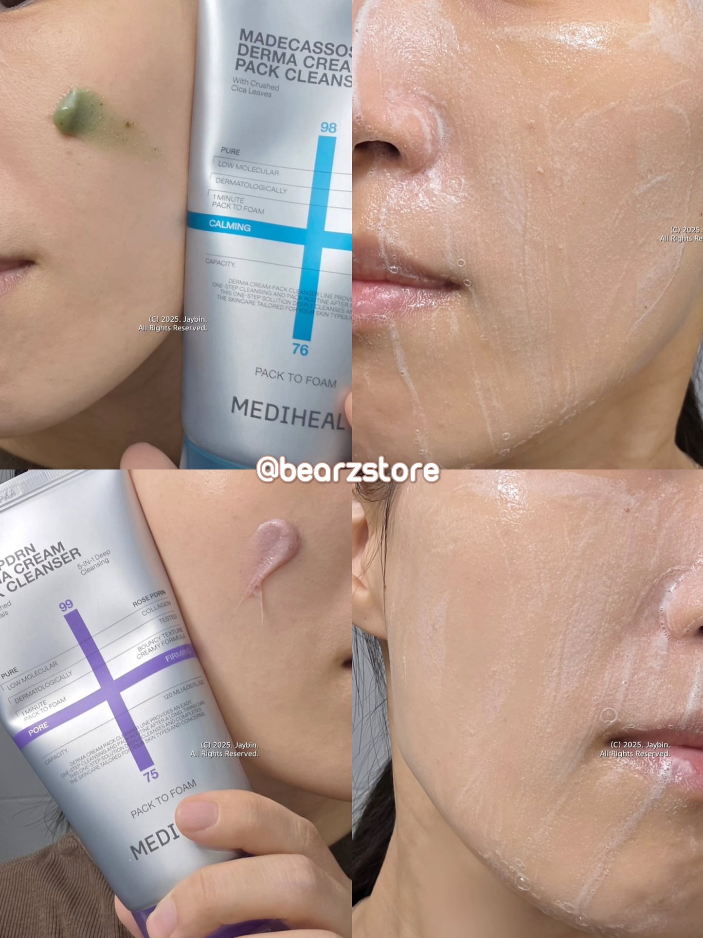 MEDIHEAL積雪草玫瑰煥膚面膜潔面二合一 ✨MEDIHEAL Derma Cream Pack Cleanser | 一次潔面、五重功效 💫