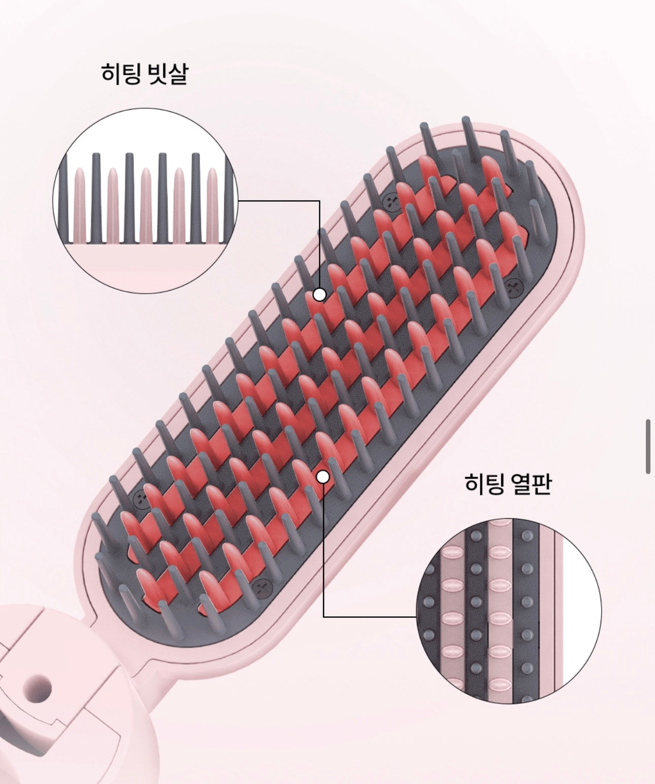 韓妞最愛的造型神器💝VODANA Easy Up 摺疊式多用途無線直髮捲髮梳✨