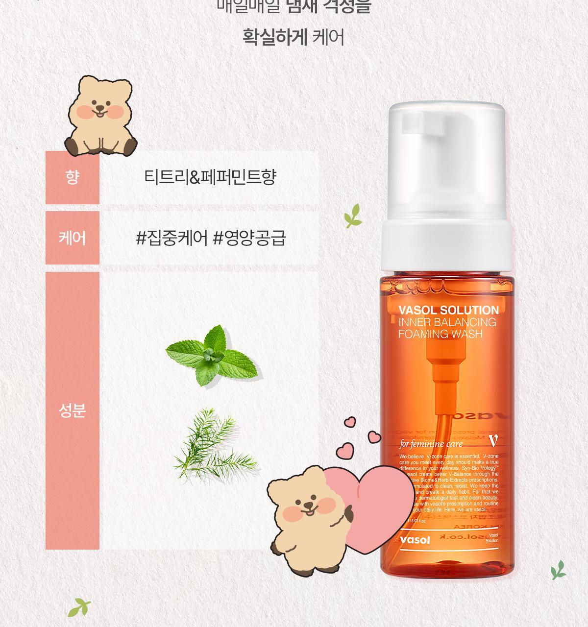 Vasol 女性平衡微生態私密泡沫潔淨液💖 Vasol Inner Balancing Foaming Wash