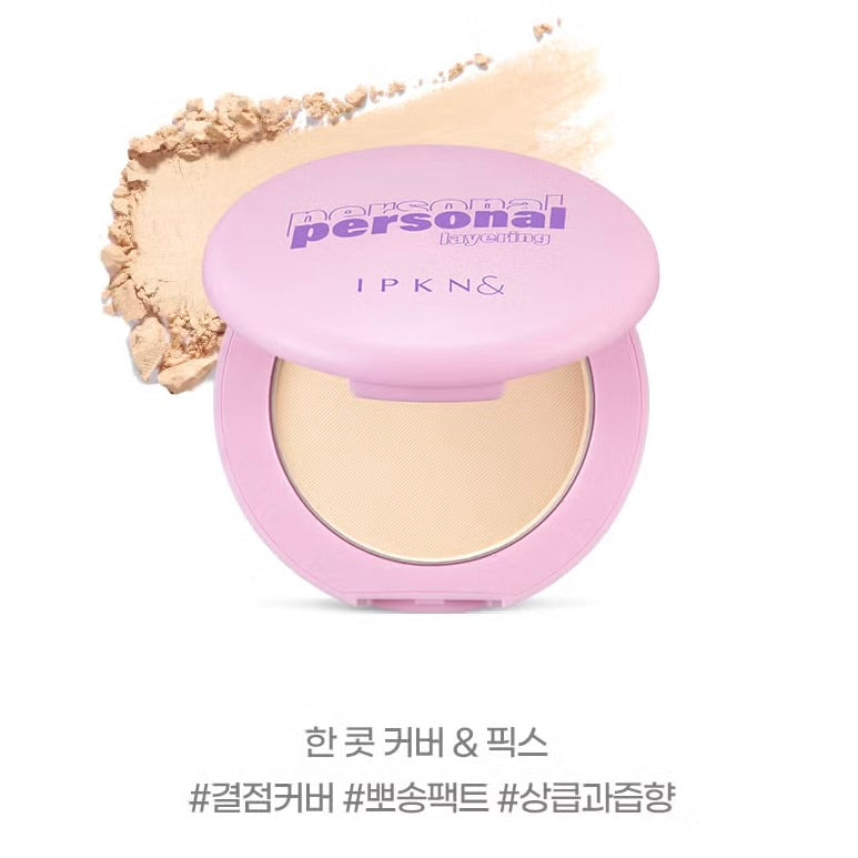 IPKN Personal Perfect Powder Pact啞緻自然控油有色粉餅✨