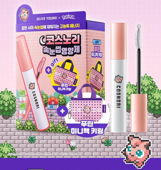 送Pokémon 耳機匙扣包✨Cosnori 纖長濃密睫毛生長精華套裝💫