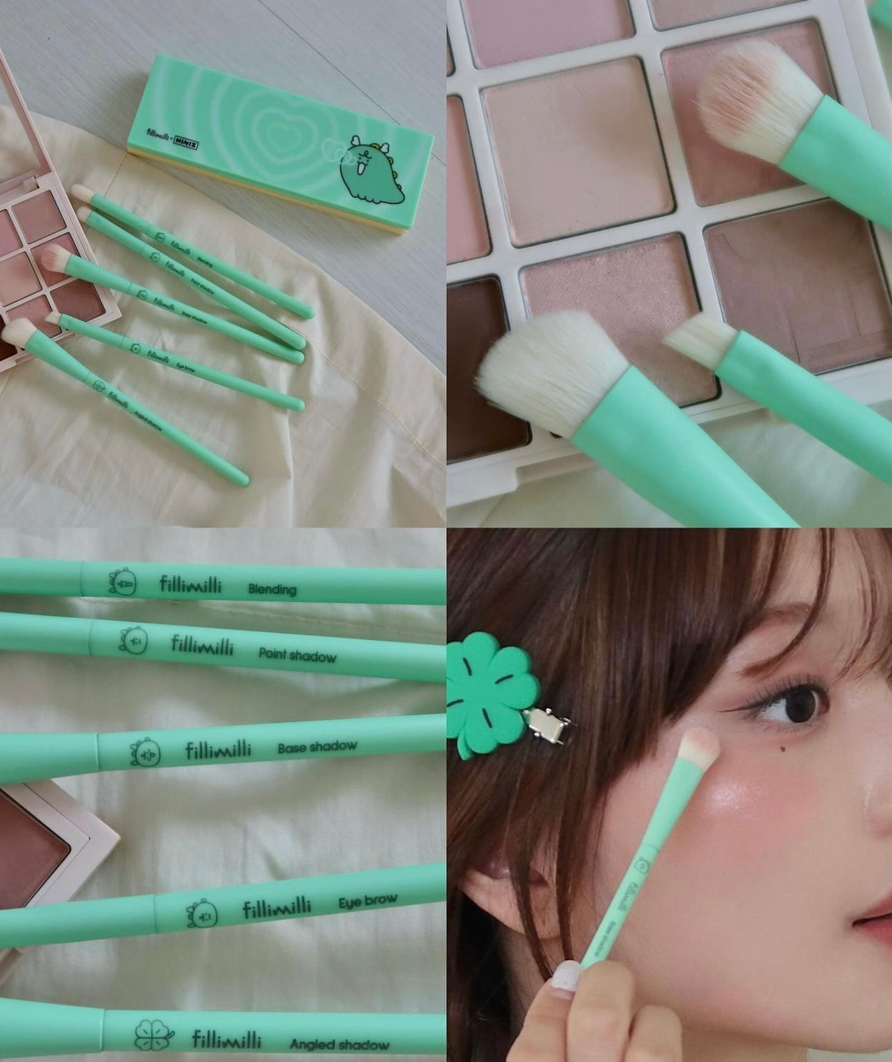 7/11截～Fillimilli x NINIZ 限量版眼部化妝掃5件套Eye Make Up Brush Set🦖