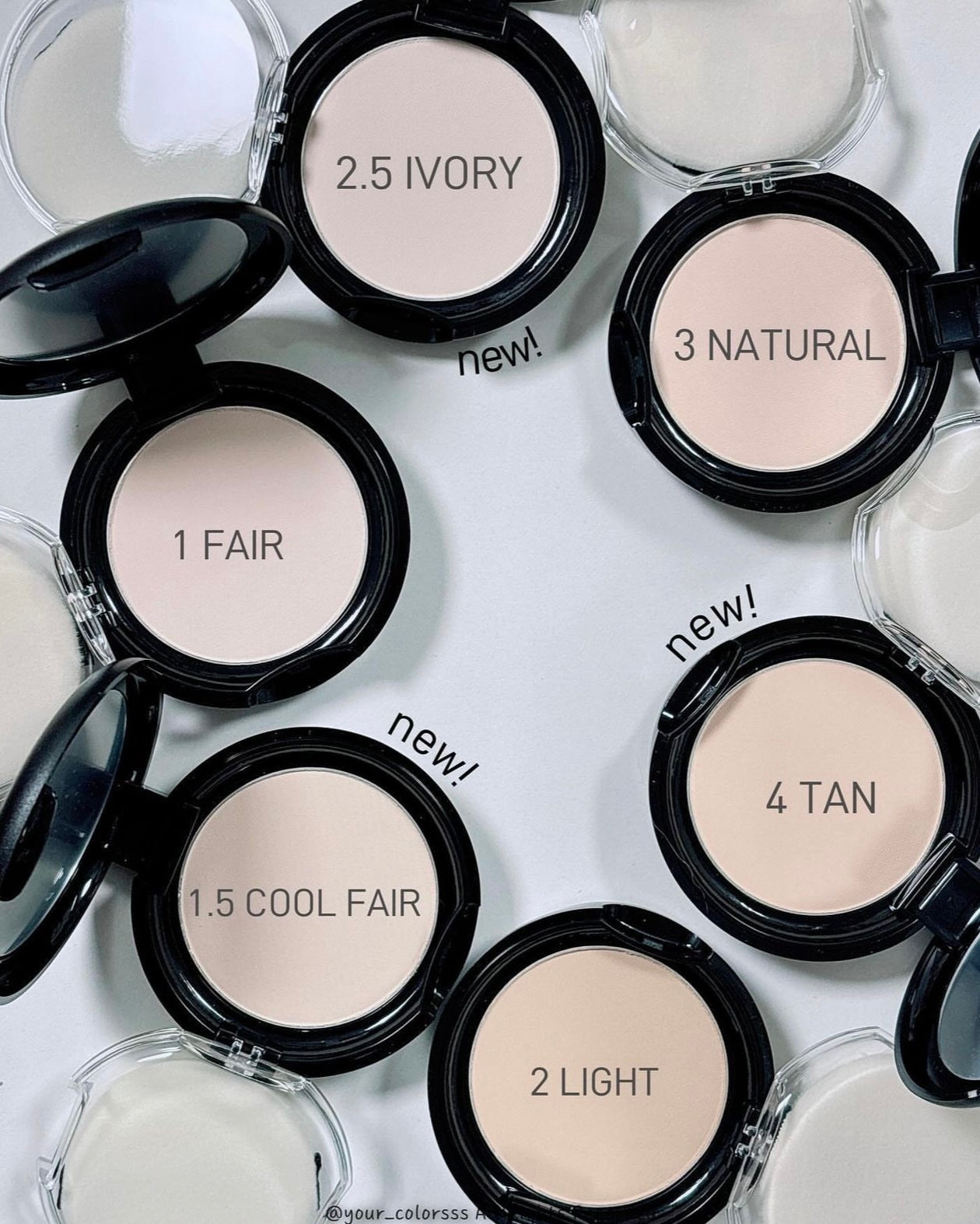 ABOUT TONE | 柔霧控油濾鏡純素定妝粉餅| ABOUT TONE Blur Powder Pact 🖤