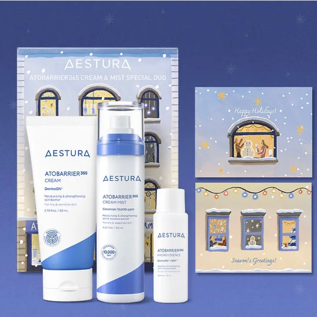 節日限定套裝🎄Aestura修復屏障舒緩保濕膠囊面霜💙 | Aestura Atobarrier 365 Cream💫|韓國皮膚科推薦💡