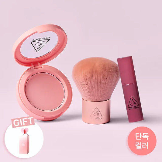 附送腮紅掃+mini唇釉🎁| 3CE MOOD RECIPE FACE BLUSH 柔霧腮紅套裝💖