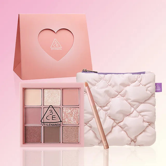 3CE九宮格眼影盤禮盒套裝 💞 | 3CE Mood Recipe Multi Eye Colour Palette +送眼影掃+送小包包🎁