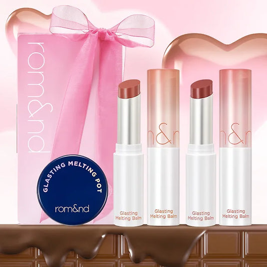 Romand水波亮澤果凍感有色潤唇膏2枝裝+ 唇凍Glasting套裝🎁