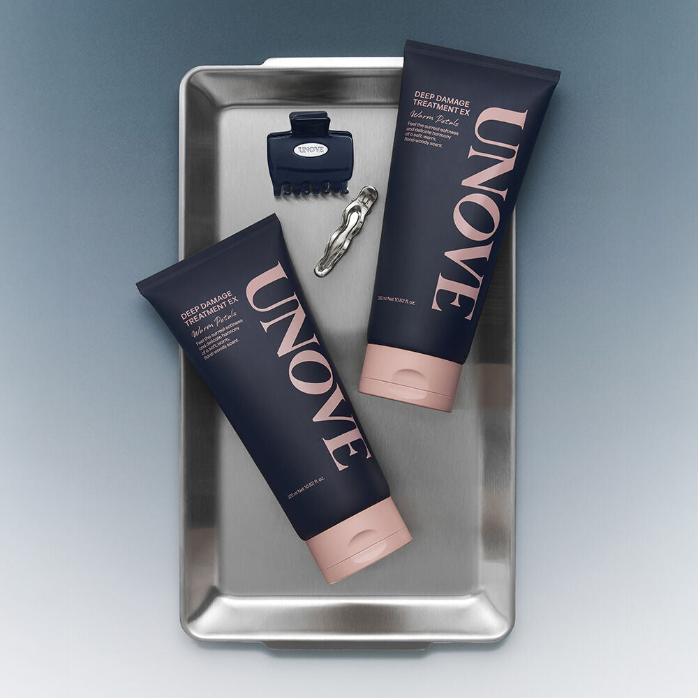 送小鯊魚夾+銀夾✨Unove深層受損修護髮膜護髮素Unove Deep Damage Treatment EX Set⭐️