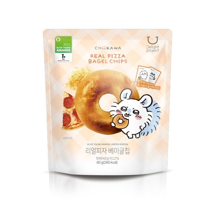 送角色貼紙✨Delight Project低卡貝果脆片x Chiikawa