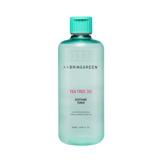韓國 Bring Green Tea Tree CICA Soothing Toner 茶樹積雪草舒緩爽膚水 超大容量🌿