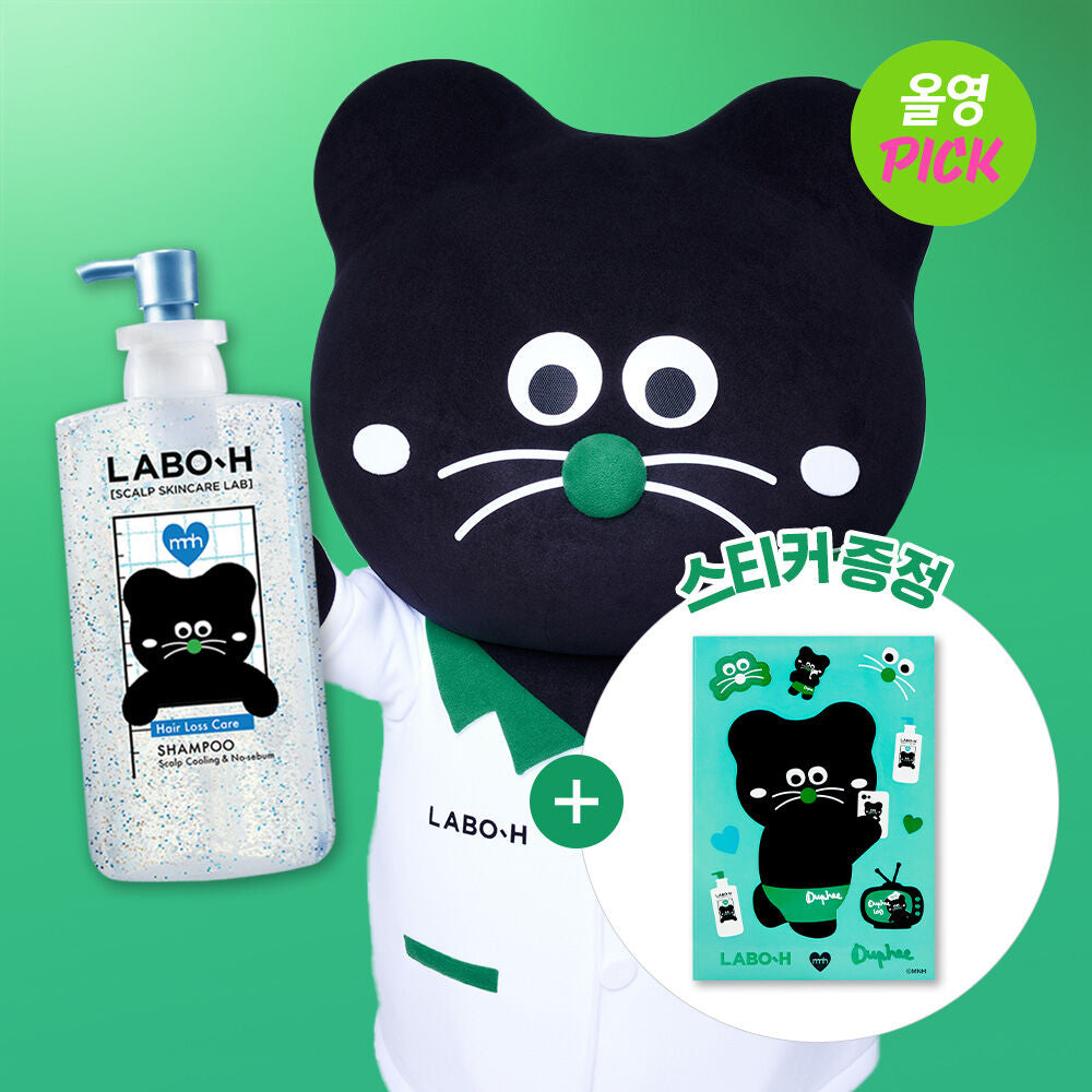 送MNH 黑貓貼紙/125ml+ LABO H x Sanrio HAIR LOSS RELIEF SHAMPOO專利益生菌冰涼版防脫洗髮水🪄