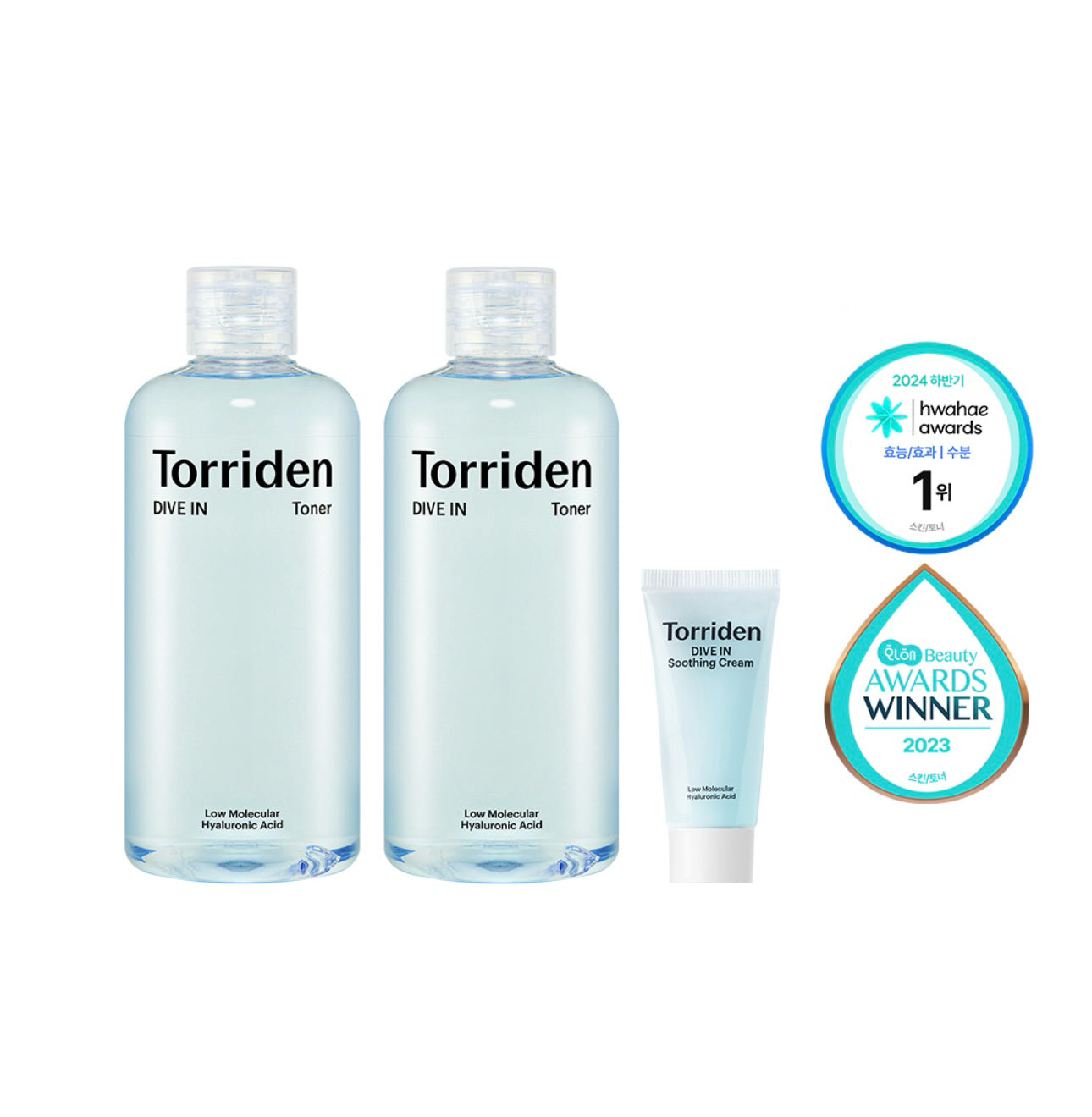 化解排行榜第一位 🌟Torriden 5D低分子透明質酸保濕爽膚水300ml+300ml💧