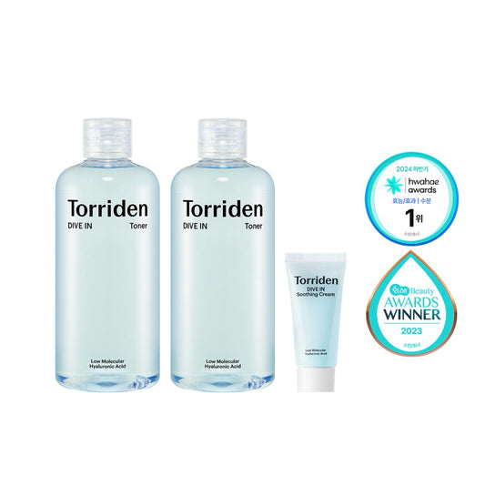 化解排行榜第一位 🌟Torriden 5D低分子透明質酸保濕爽膚水300ml+300ml💧