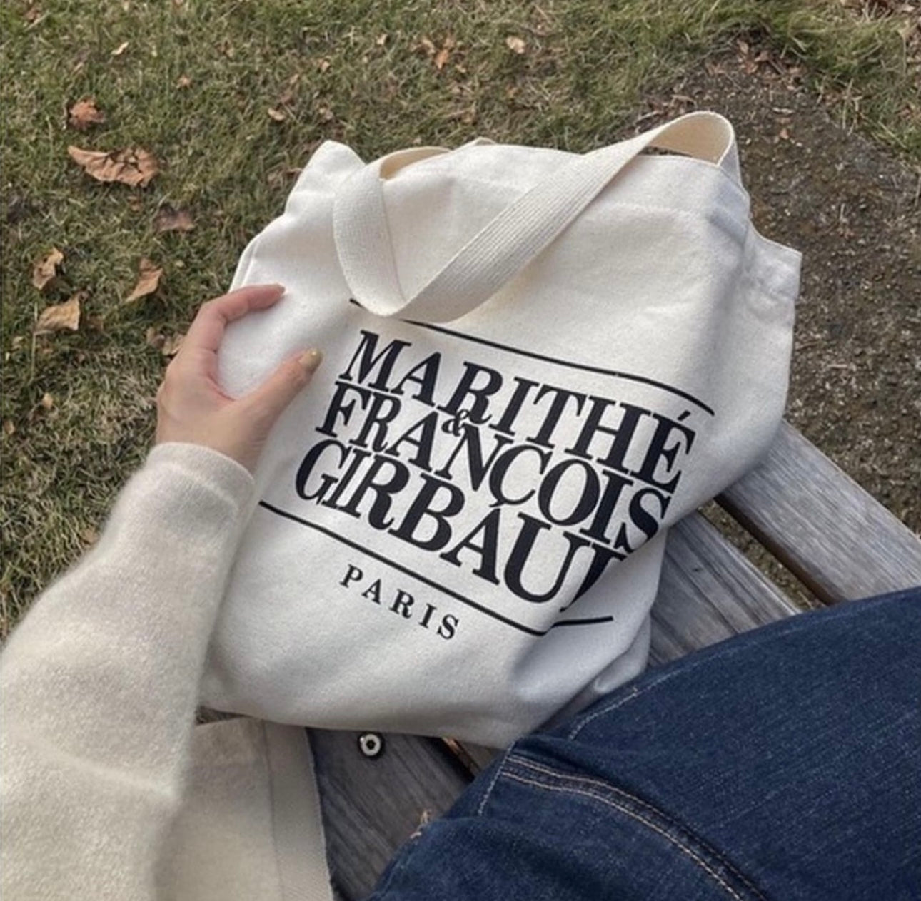 Marithe Francois Girbaud Classic Logo Canvas 兩用Tote Bag🌟