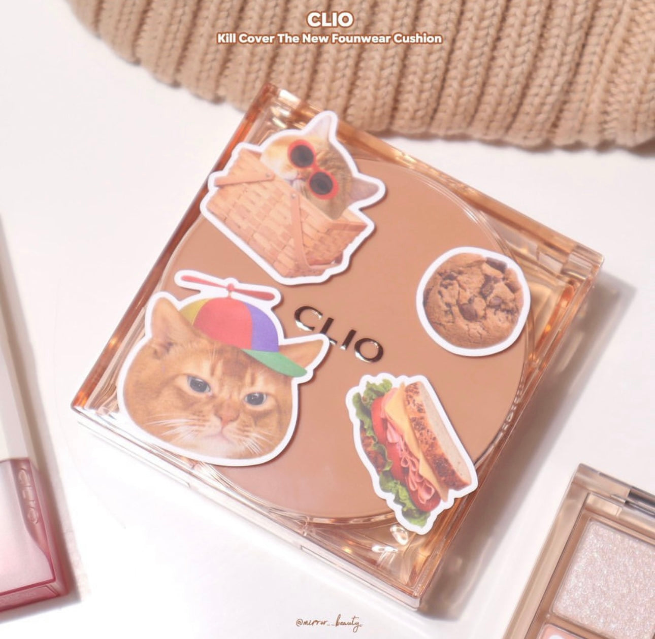 CLIO Kill Cover Founwear可愛貓貓限定| 輕透持久遮瑕氣墊粉底🐾