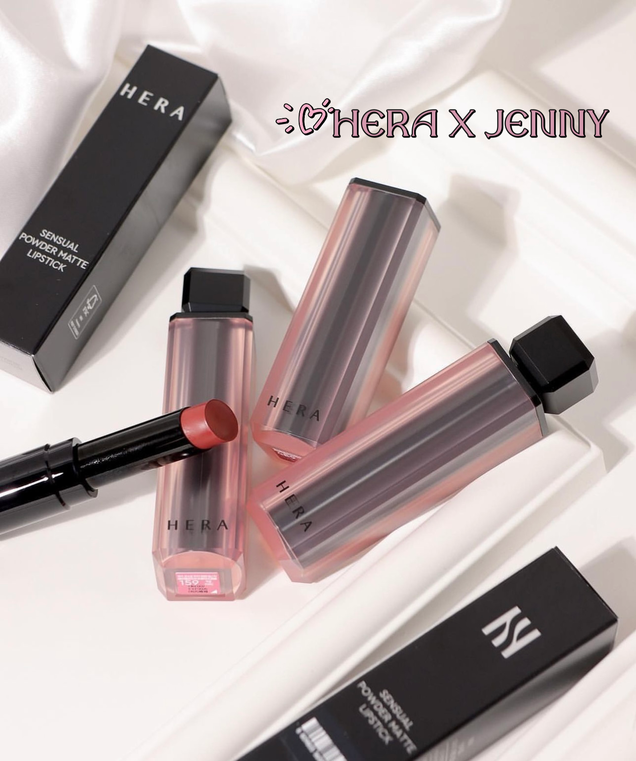 Hera Sensual Powder Matte Lipstick x Jennie  推出感性柔美粉末霧面唇膏💄