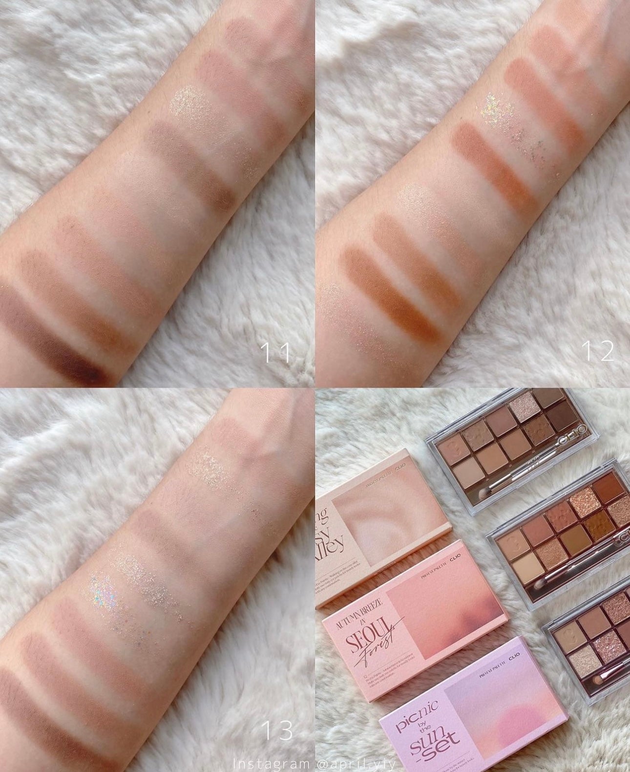 Clio 10 色眼影組合 Pro Eye Palette 🎨 | 啞光到珠光一盒包辦☁️