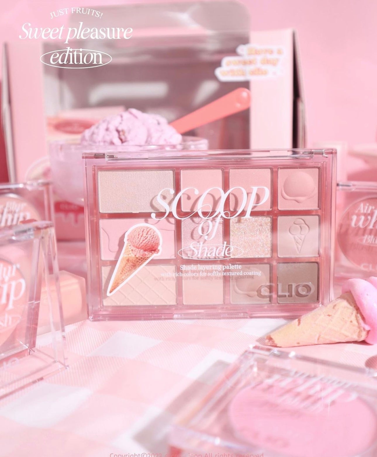 Clio Sweet Pleasure Edition  Scoop Of Shade冰淇淋眼影盤💖