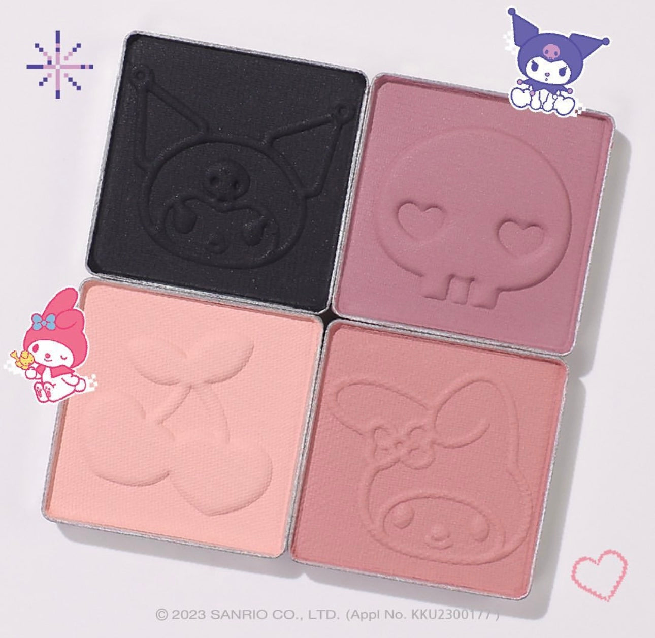 Romand X Sanrio 最新聯乘十色眼影盤 KUROMI & MELODY 🖤🩷