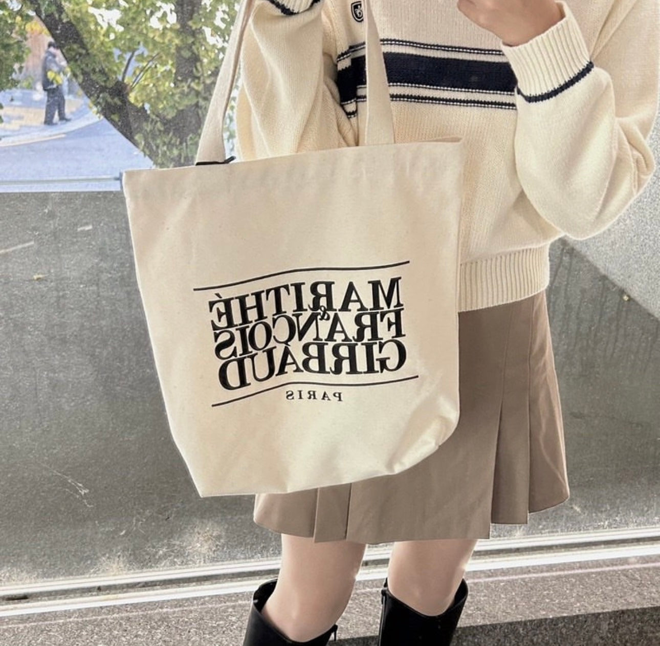 Marithe Francois Girbaud Classic Logo Canvas 兩用Tote Bag🌟